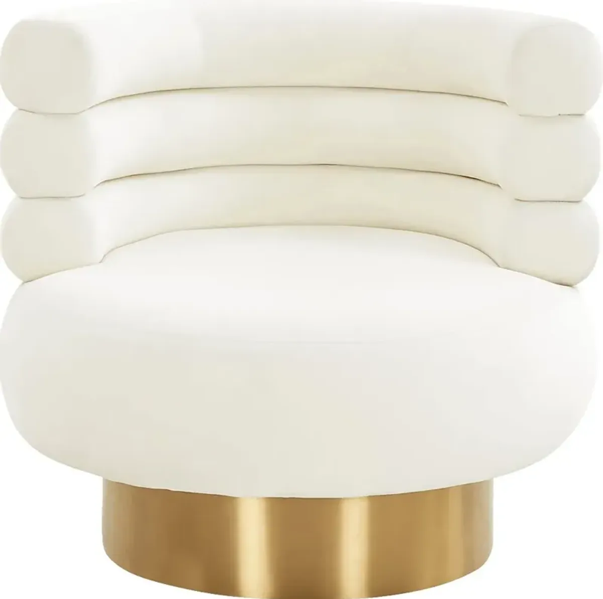 Retro Nest Beige Swivel Chair