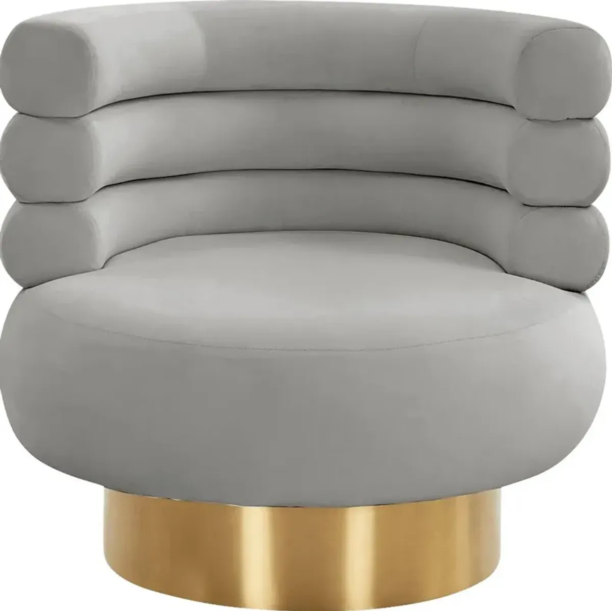 Retro Nest Gray Swivel Chair