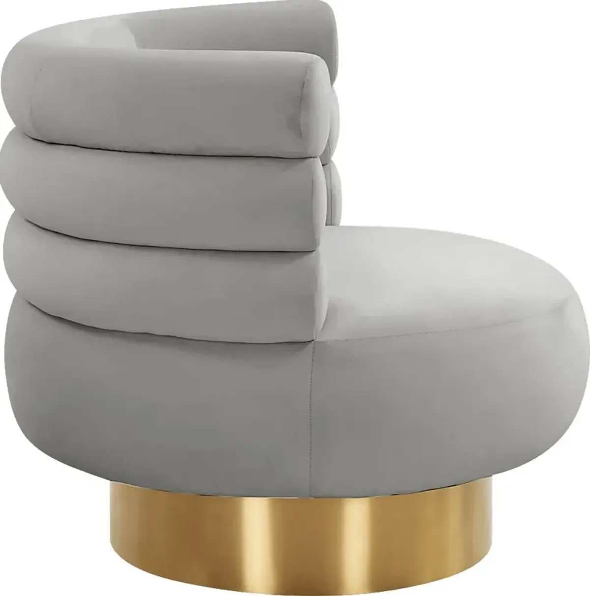 Retro Nest Gray Swivel Chair