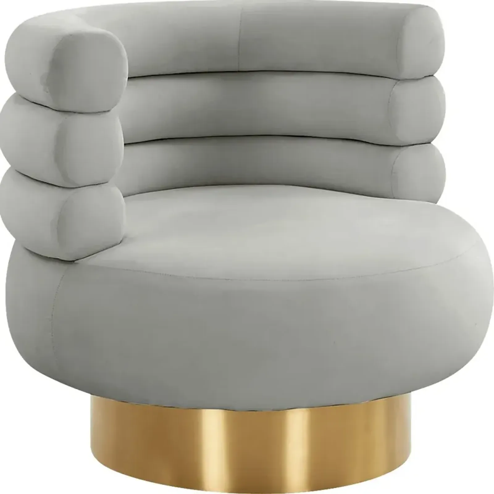 Retro Nest Gray Swivel Chair