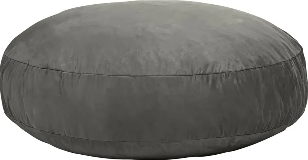 Lazy Dayz Gray Bean Bag Chair