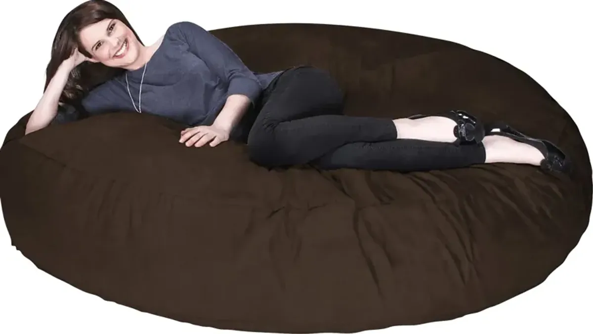 Lazy Days Brown Bean Bag Chair