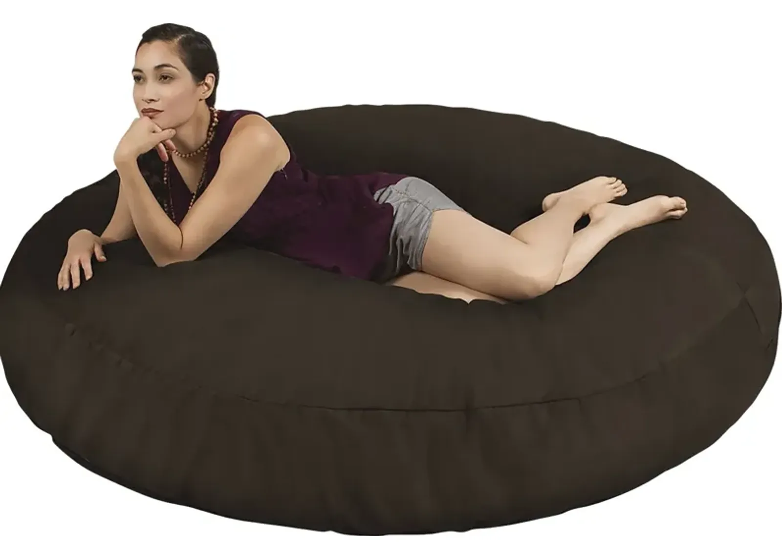 Lazy Days Brown Bean Bag Chair