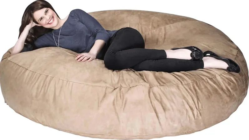 Lazy Dayz Tan Bean Bag Chair