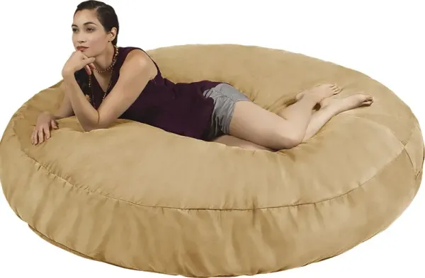 Lazy Dayz Tan Bean Bag Chair