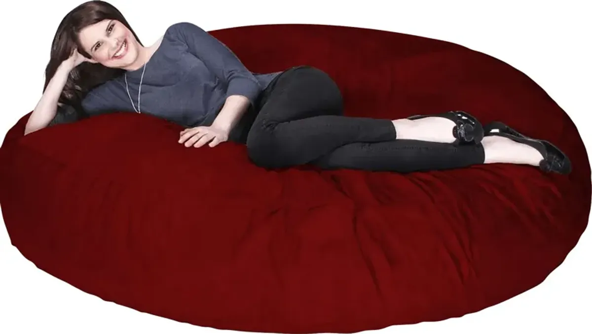 Lazy Dayz Red Bean Bag Chair