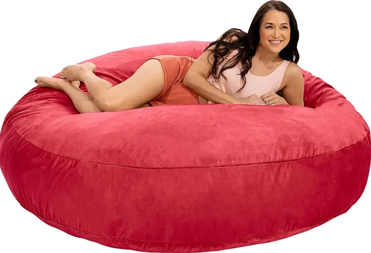 Lazy Dayz Red Bean Bag Chair