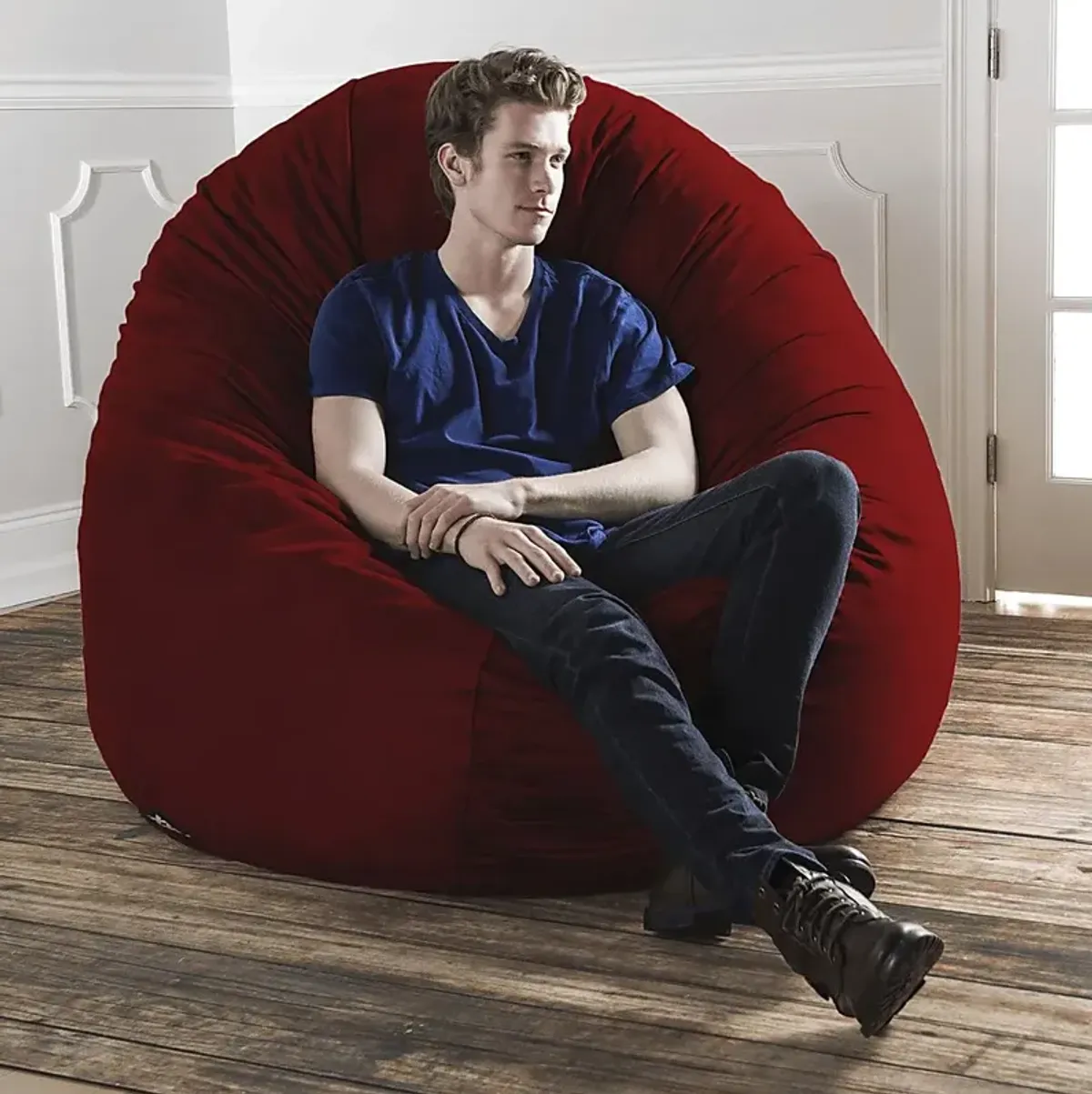 Lazy Dayz Red Bean Bag Chair