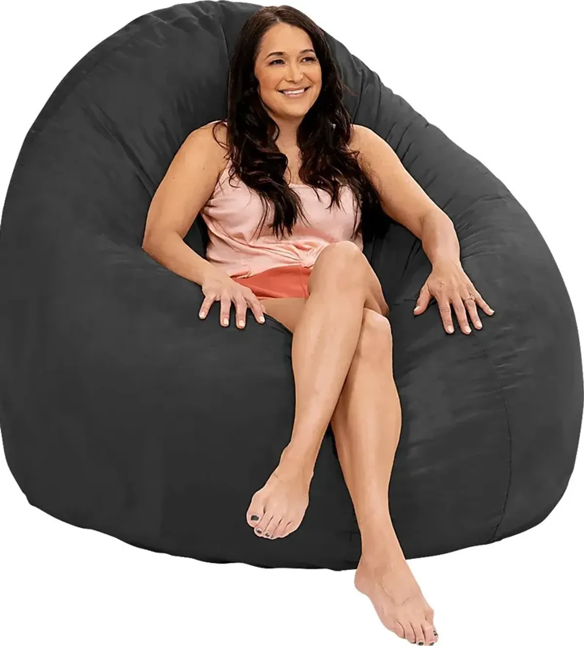 Lazy Dayz Black Bean Bag Chair