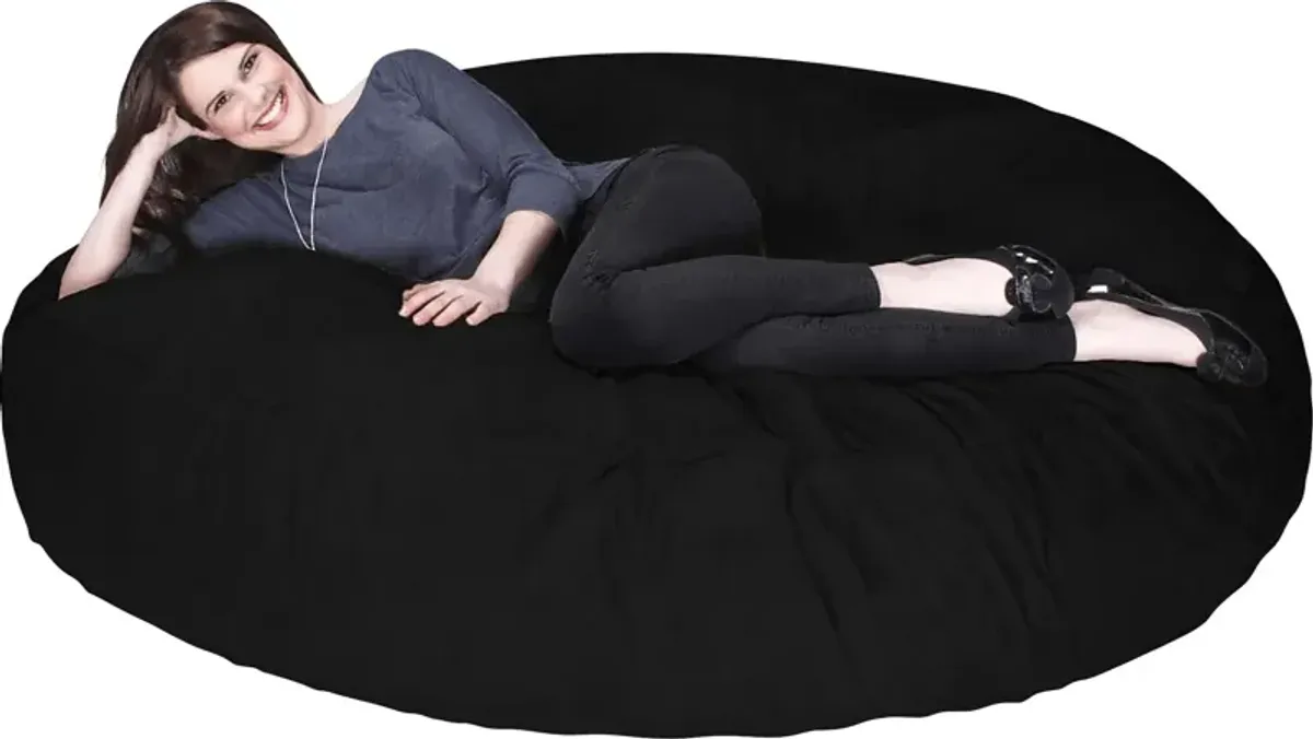 Lazy Dayz Black Bean Bag Chair