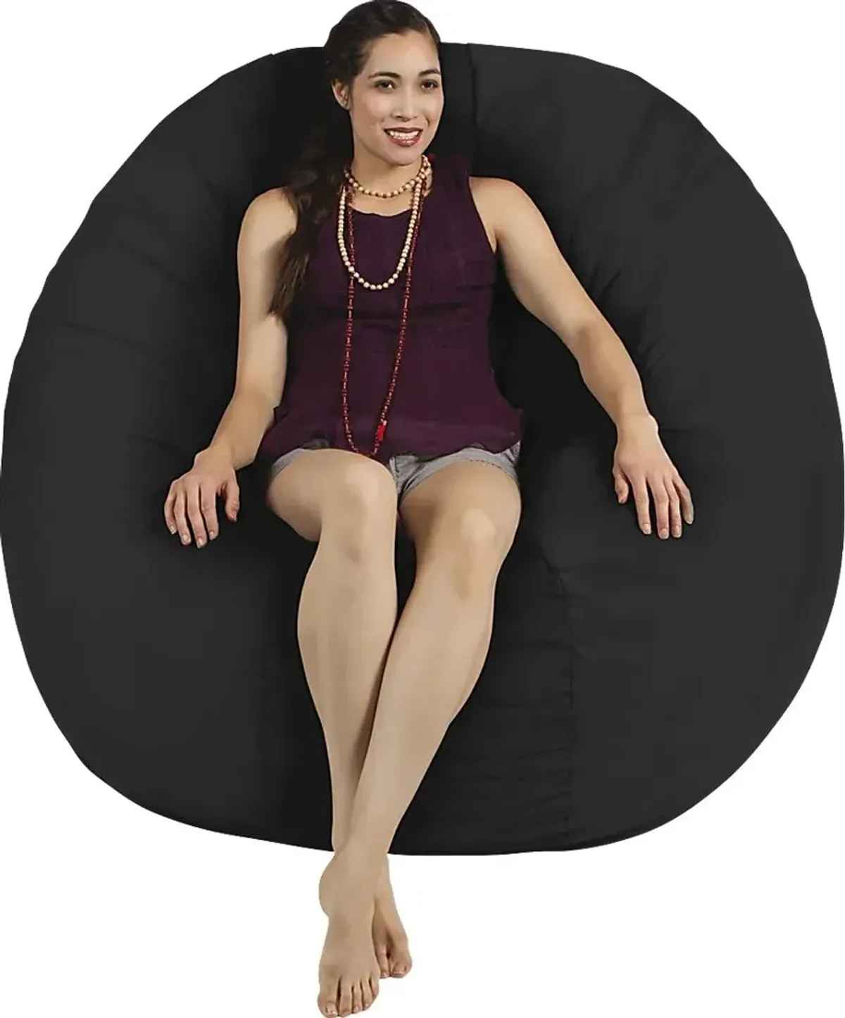 Lazy Dayz Black Bean Bag Chair