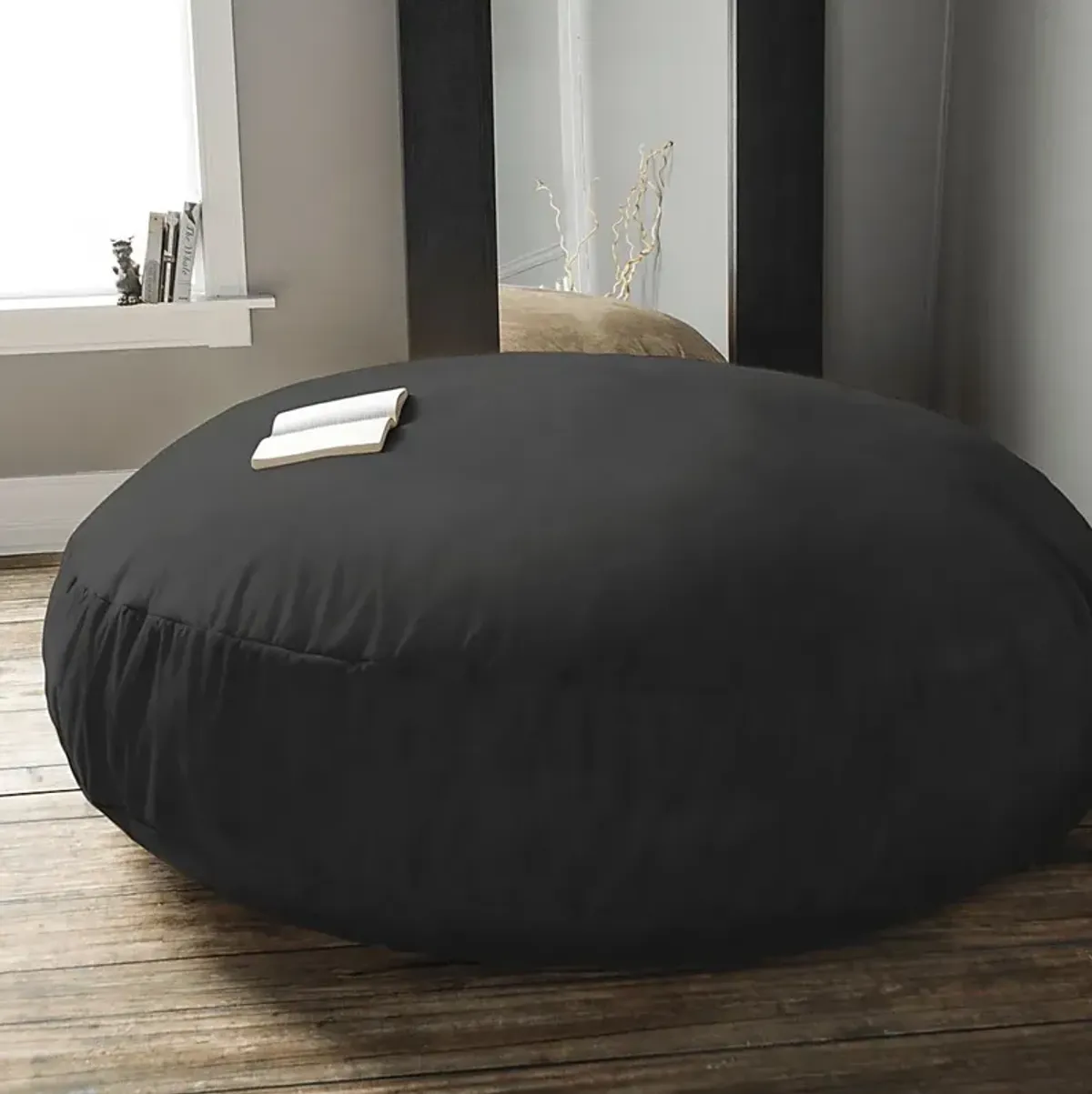 Lazy Dayz Black Bean Bag Chair