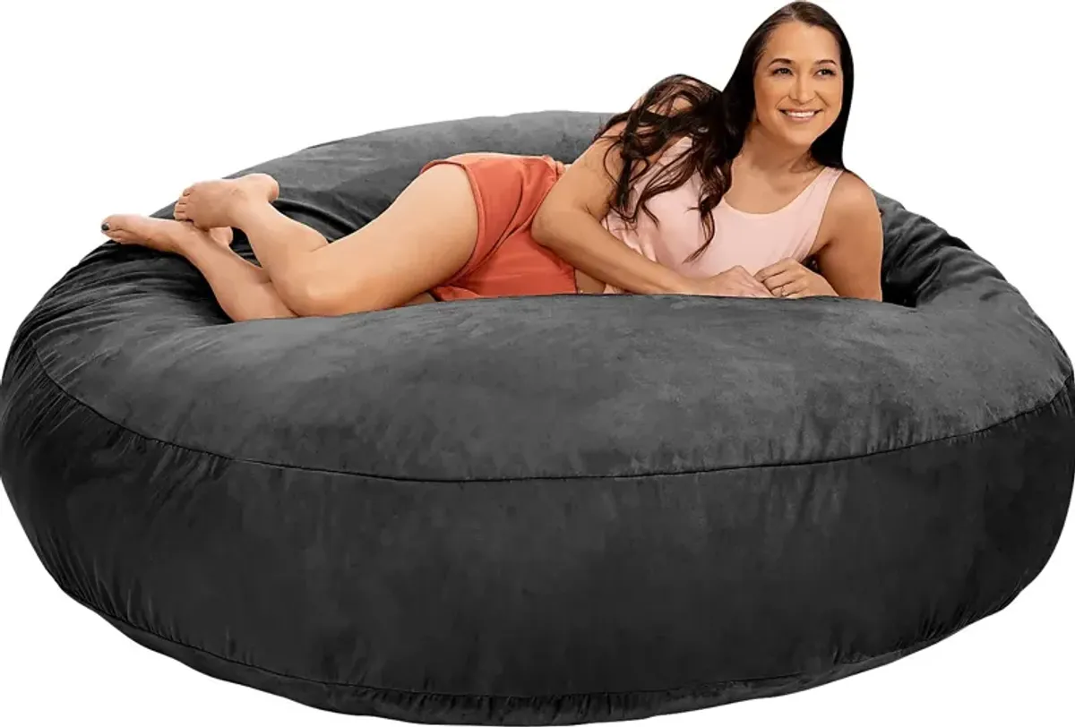 Lazy Dayz Black Bean Bag Chair