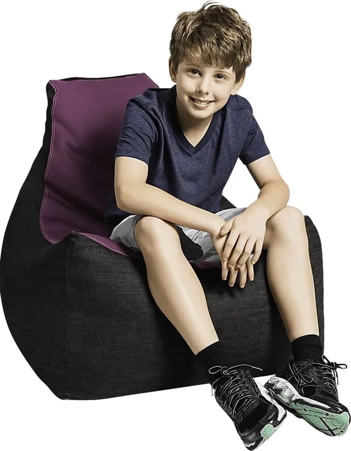 Kids Azani Purple Gaming Bean Bag Chair