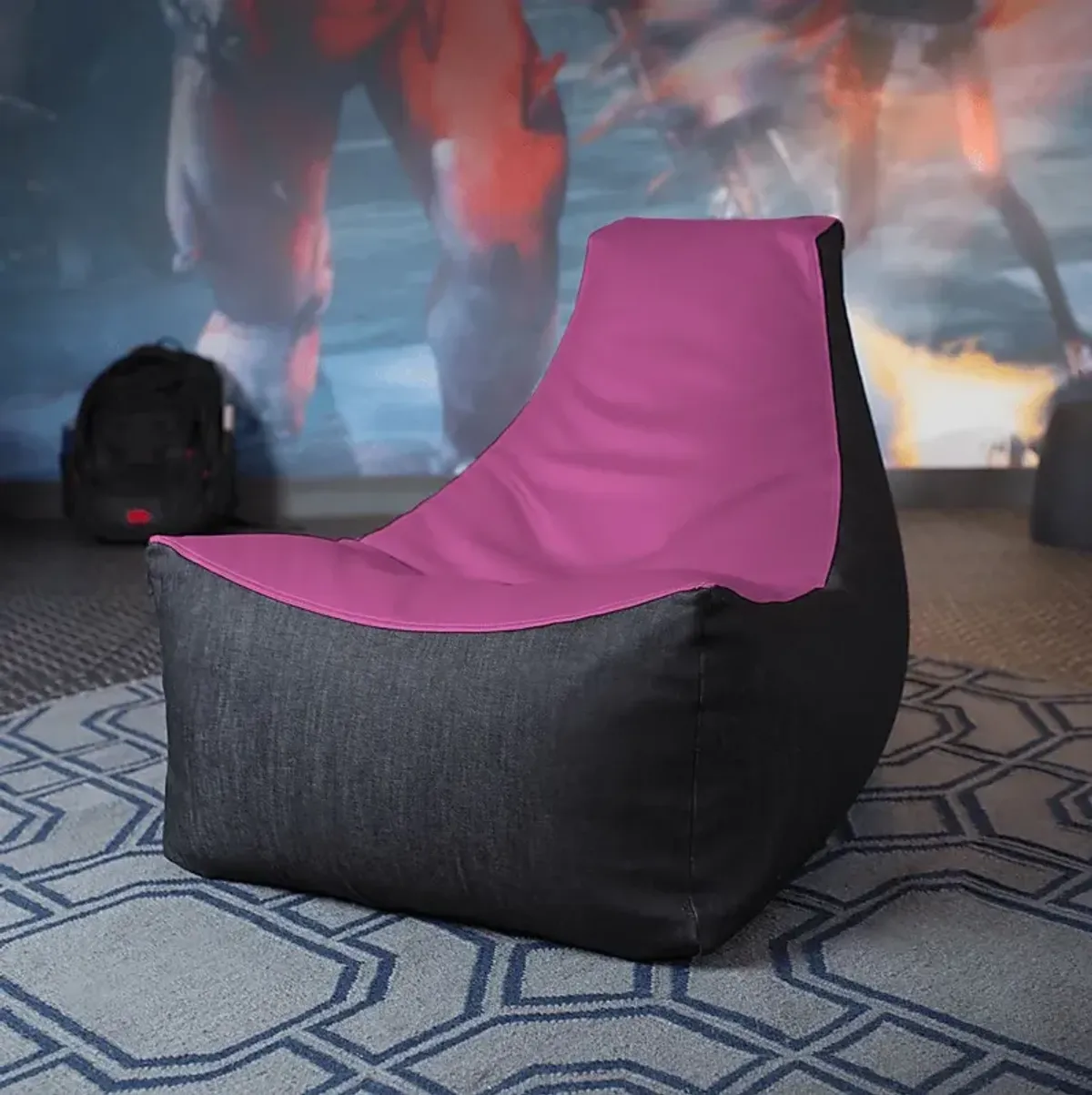 Kids Azani Purple Gaming Bean Bag Chair