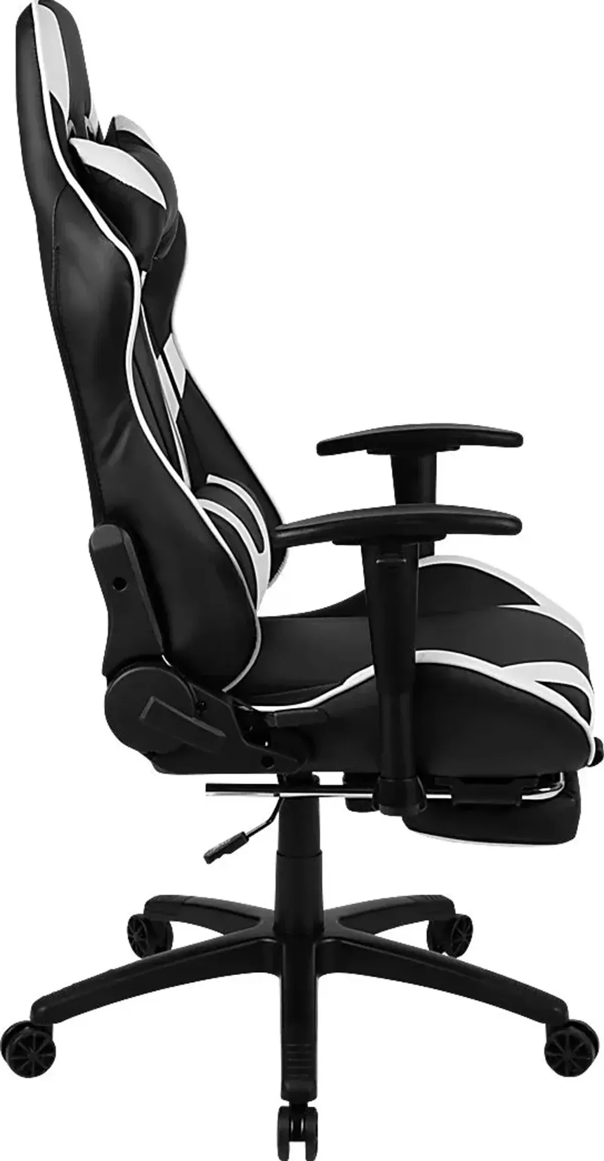 Trexxe White Ergonomic PC Gaming Chair with Footrest