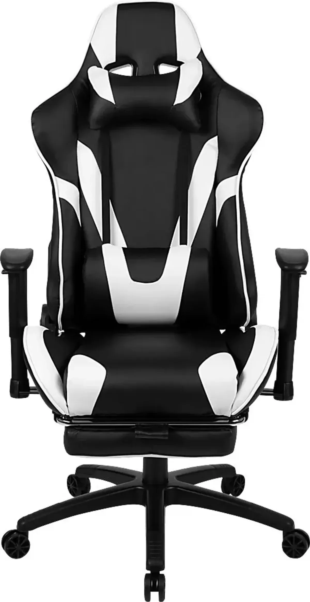 Trexxe White Ergonomic PC Gaming Chair with Footrest