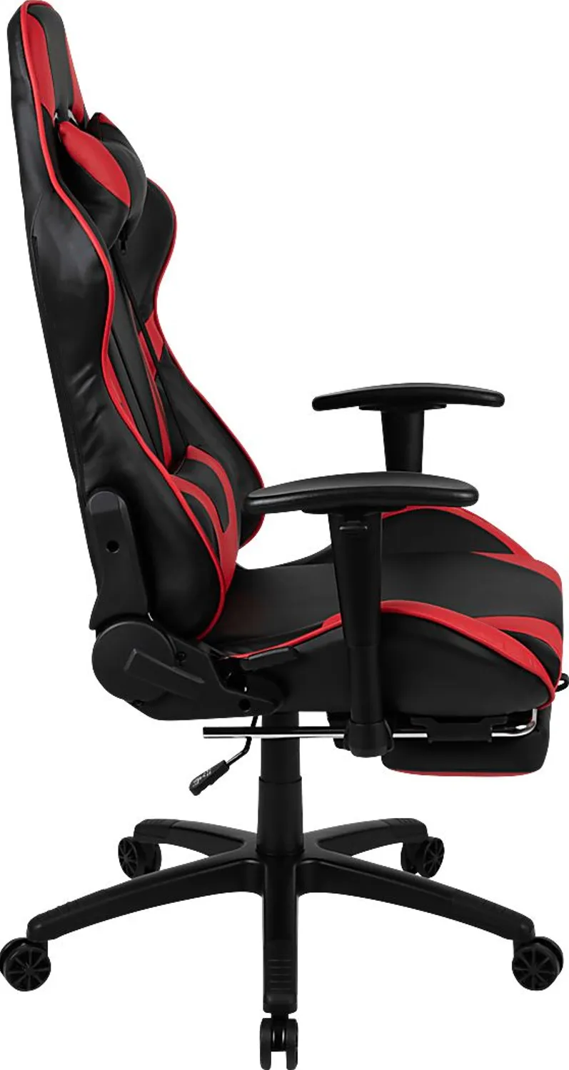 Trexxe Red Ergonomic PC Gaming Chair with Footrest