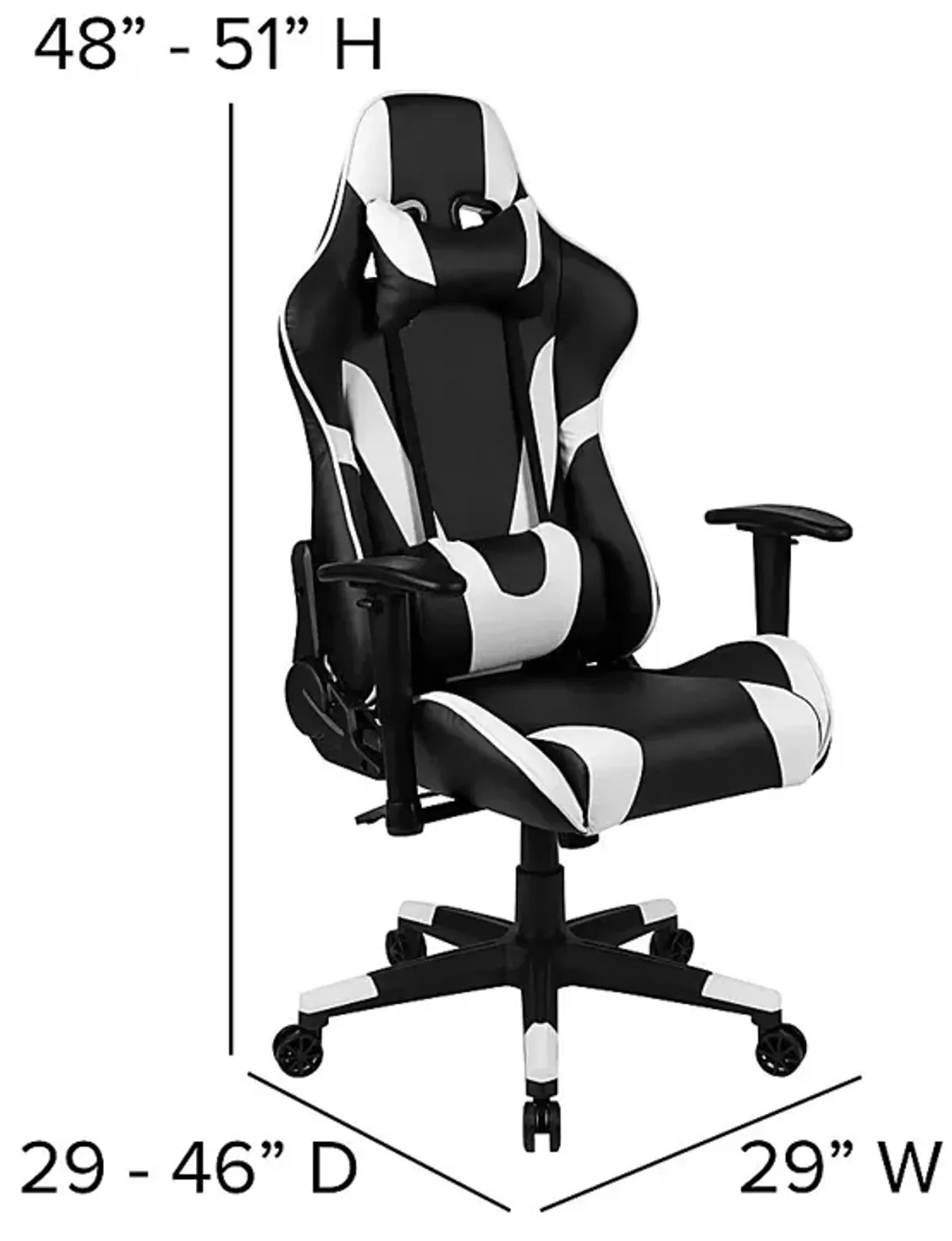 Trexxe White Ergonomic PC Gaming Chair