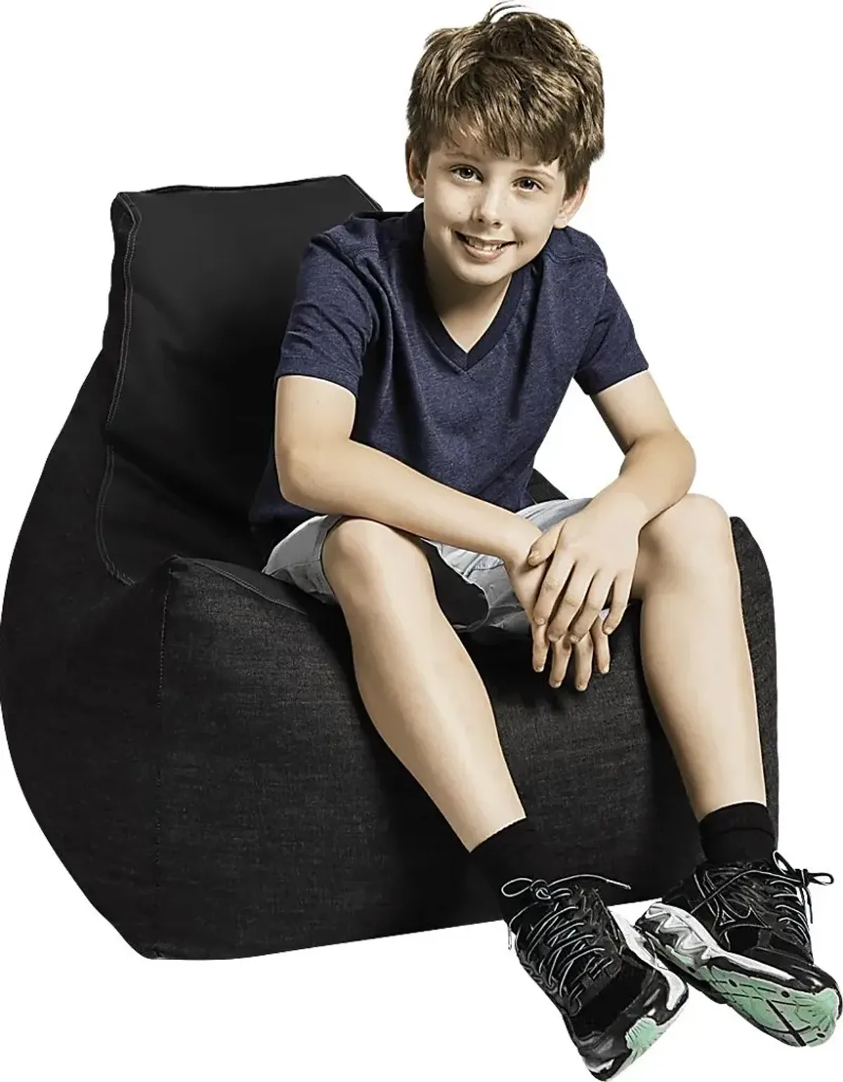 Kids Azani Black Gaming Bean Bag Chair