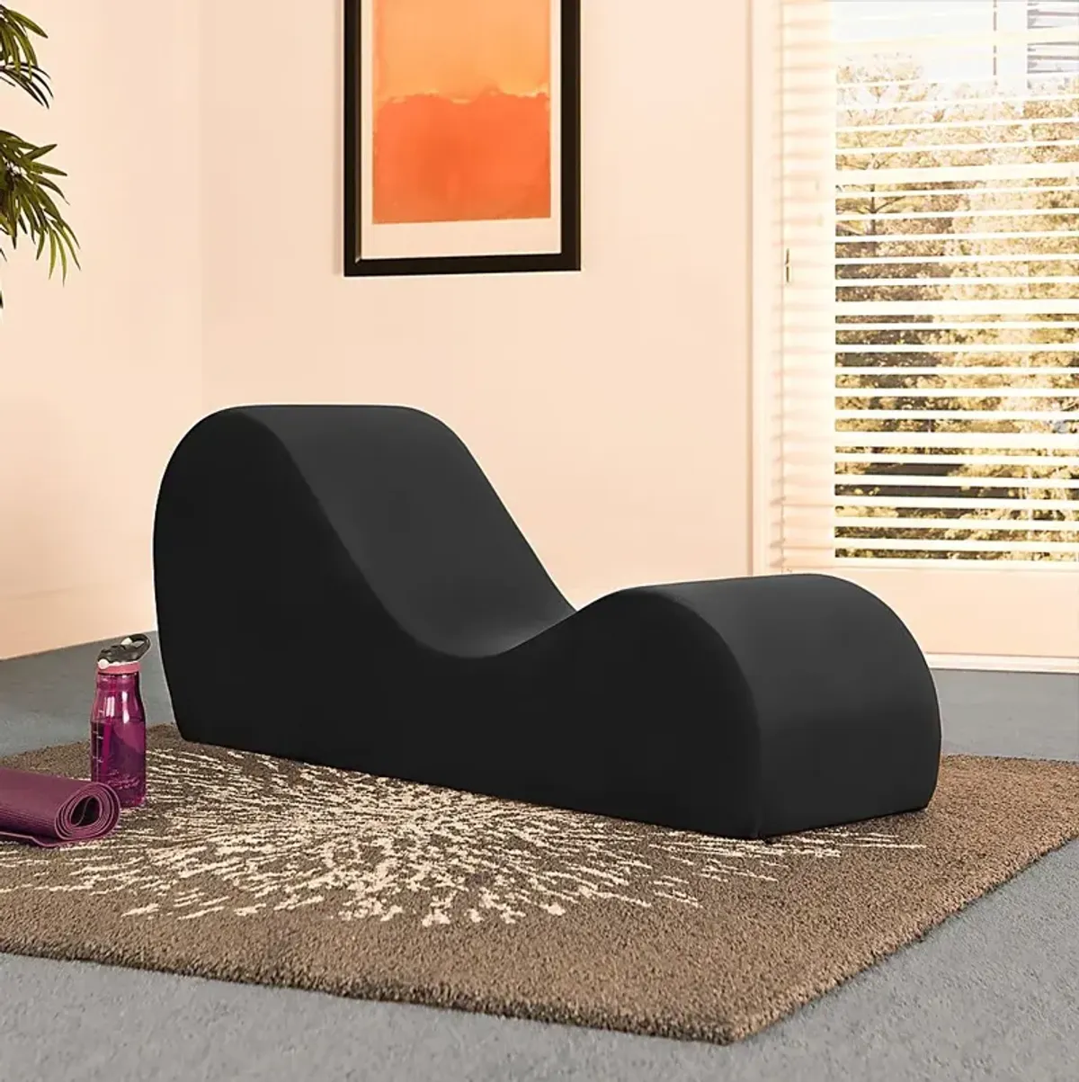 Kids Asanna Black Lounge Chair