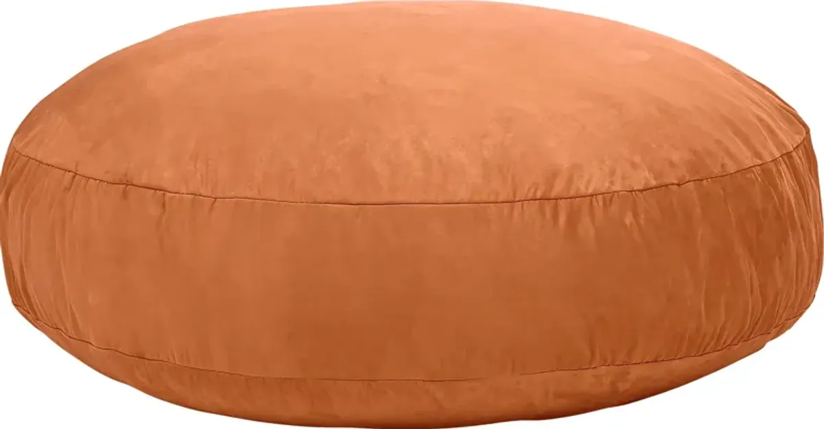 Lazy Dayz Orange Bean Bag Chair