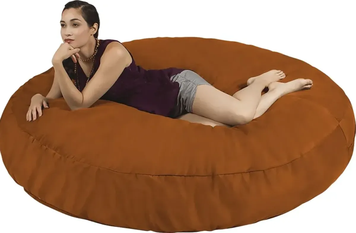 Lazy Dayz Orange Bean Bag Chair