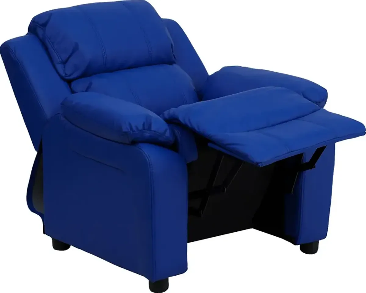 Kids Dreux Blue Recliner