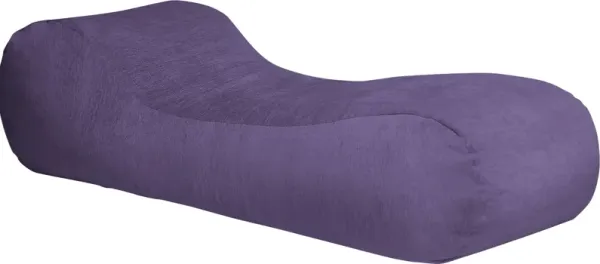 Kids Comfy Lush Purple Bean Bag Chair