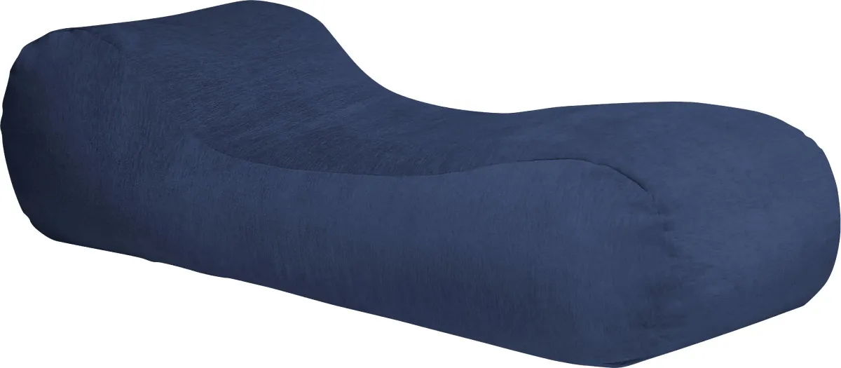 Kids Comfy Lush Navy Bean Bag Chair