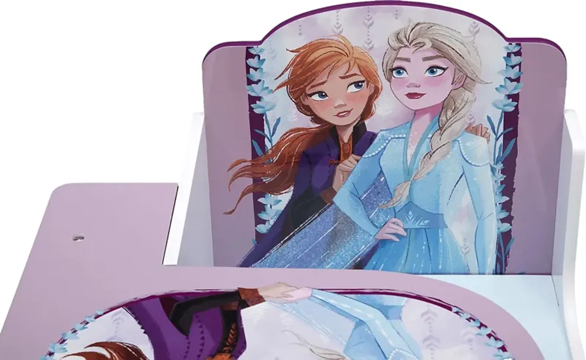 Kids Disney Frozen II Lilac Chair Desk