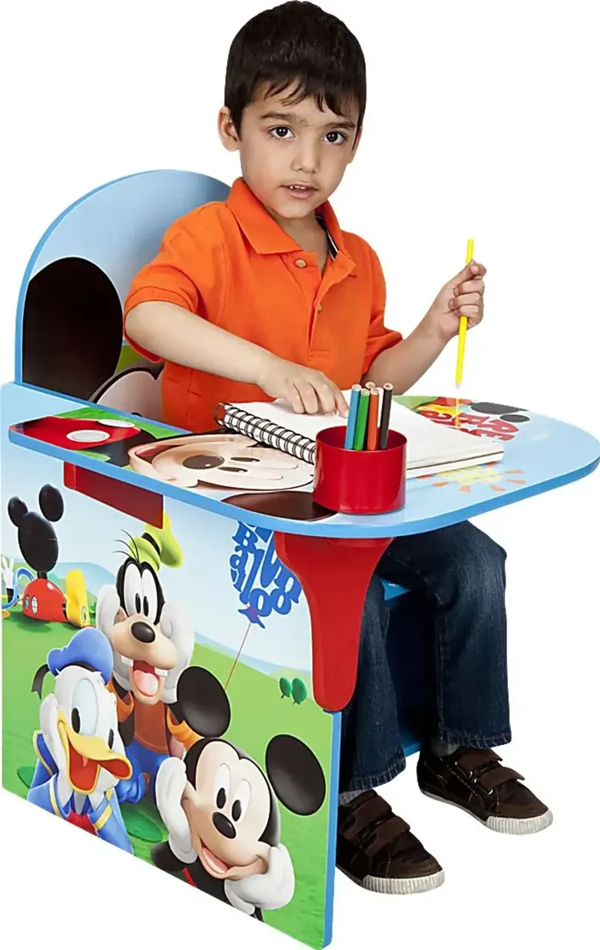 Kids Disney Mickey Mouse Blue Chair Desk