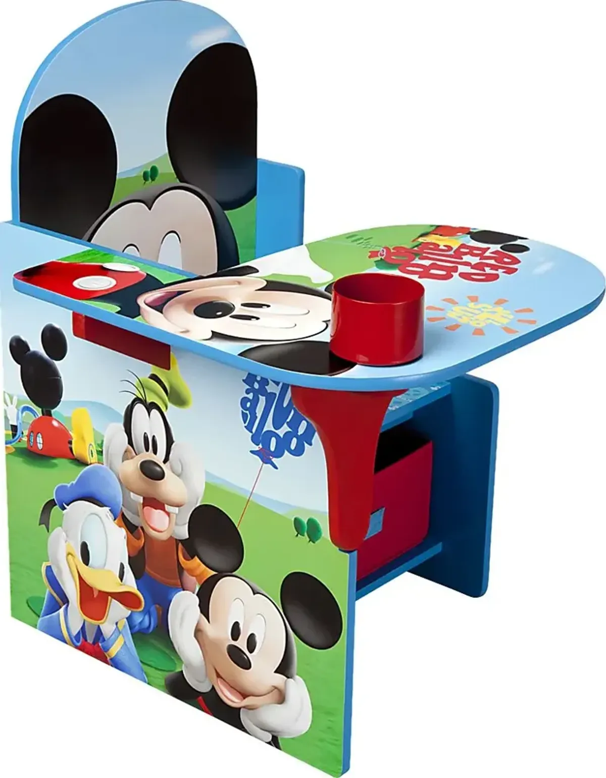 Kids Disney Mickey Mouse Blue Chair Desk