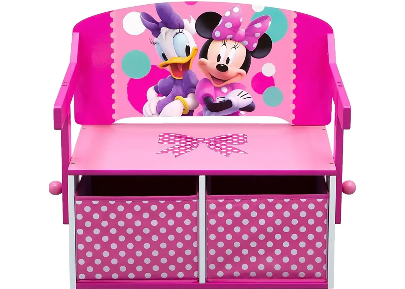 Kids Disney Minnie Mouse Pink Convertible Bench