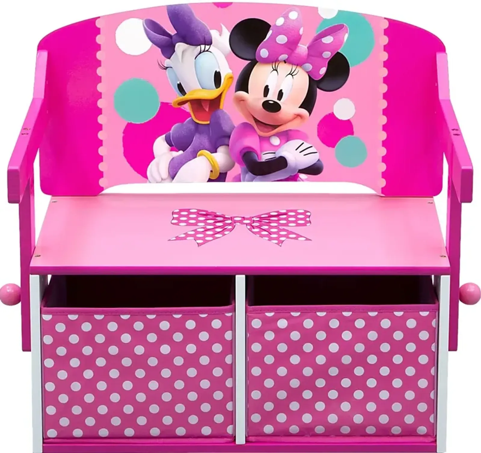 Kids Disney Minnie Mouse Pink Convertible Bench