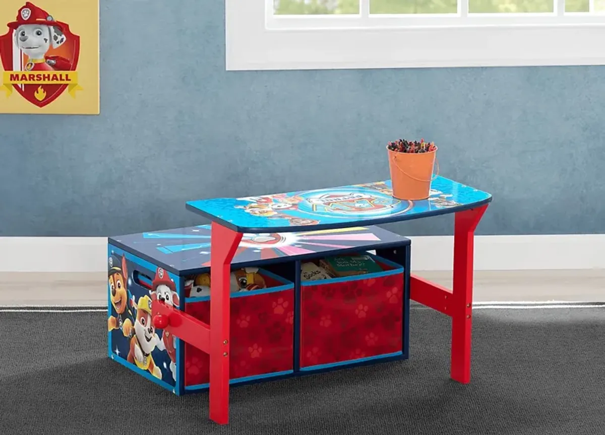 Kids Paw Patrol Blue Convertible Bench