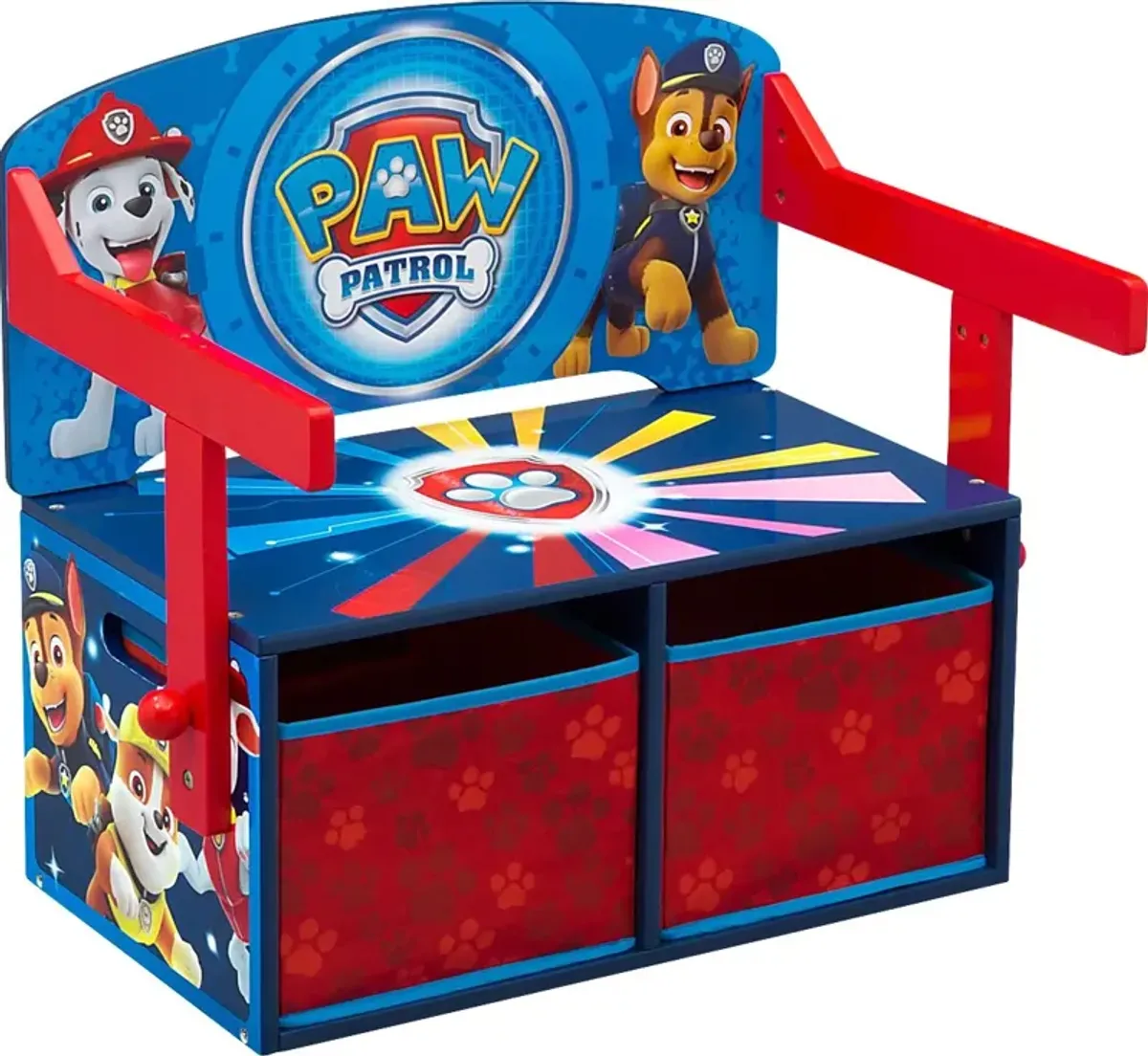 Kids Paw Patrol Blue Convertible Bench