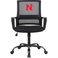 Tough Match NCAA University of Nebraska Black Desk Chair