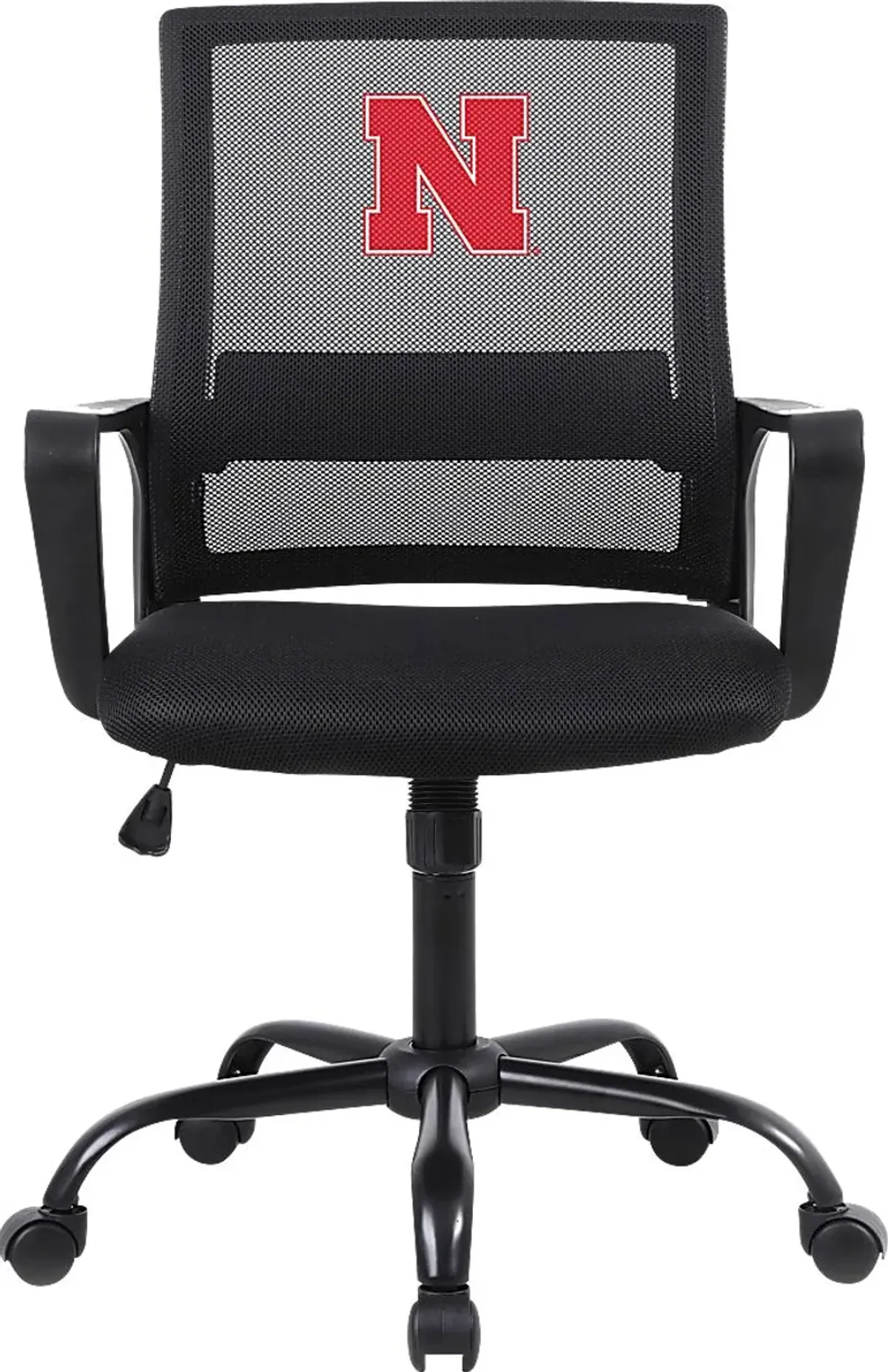 Tough Match NCAA University of Nebraska Black Desk Chair