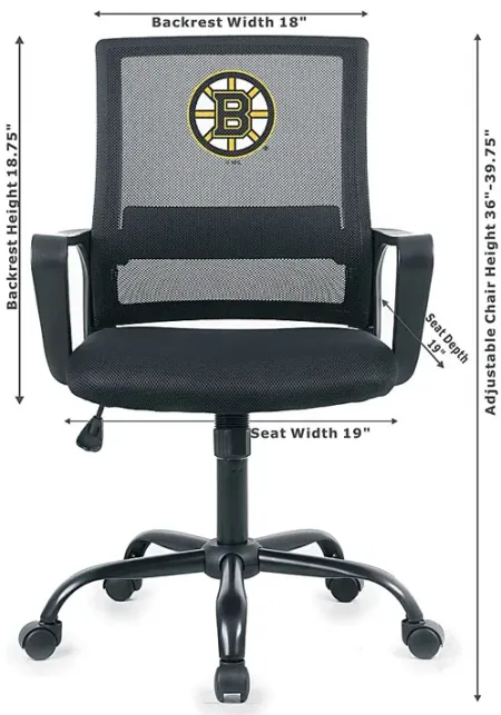 Tough Match NHL Boston Bruins Black Desk Chair