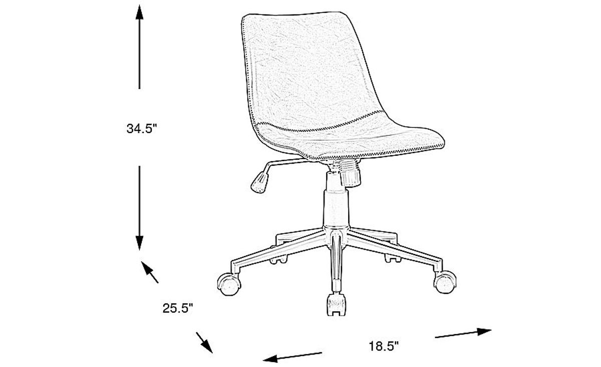 Kids Emerson Gray Desk Chair