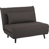 Kids Baris Charcoal Sleeper Chair
