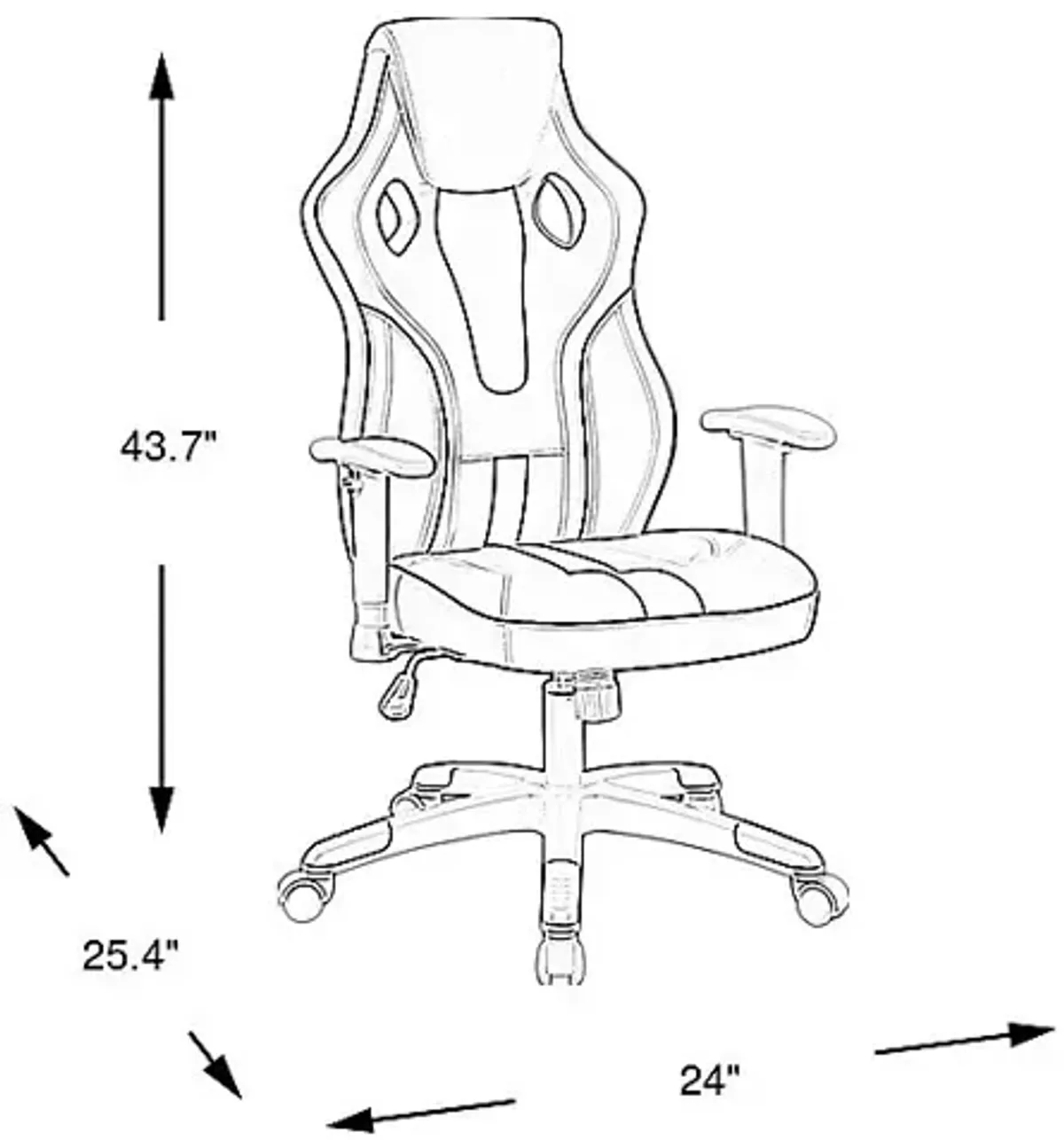 Kids RTG Quest Gray Desk Chair