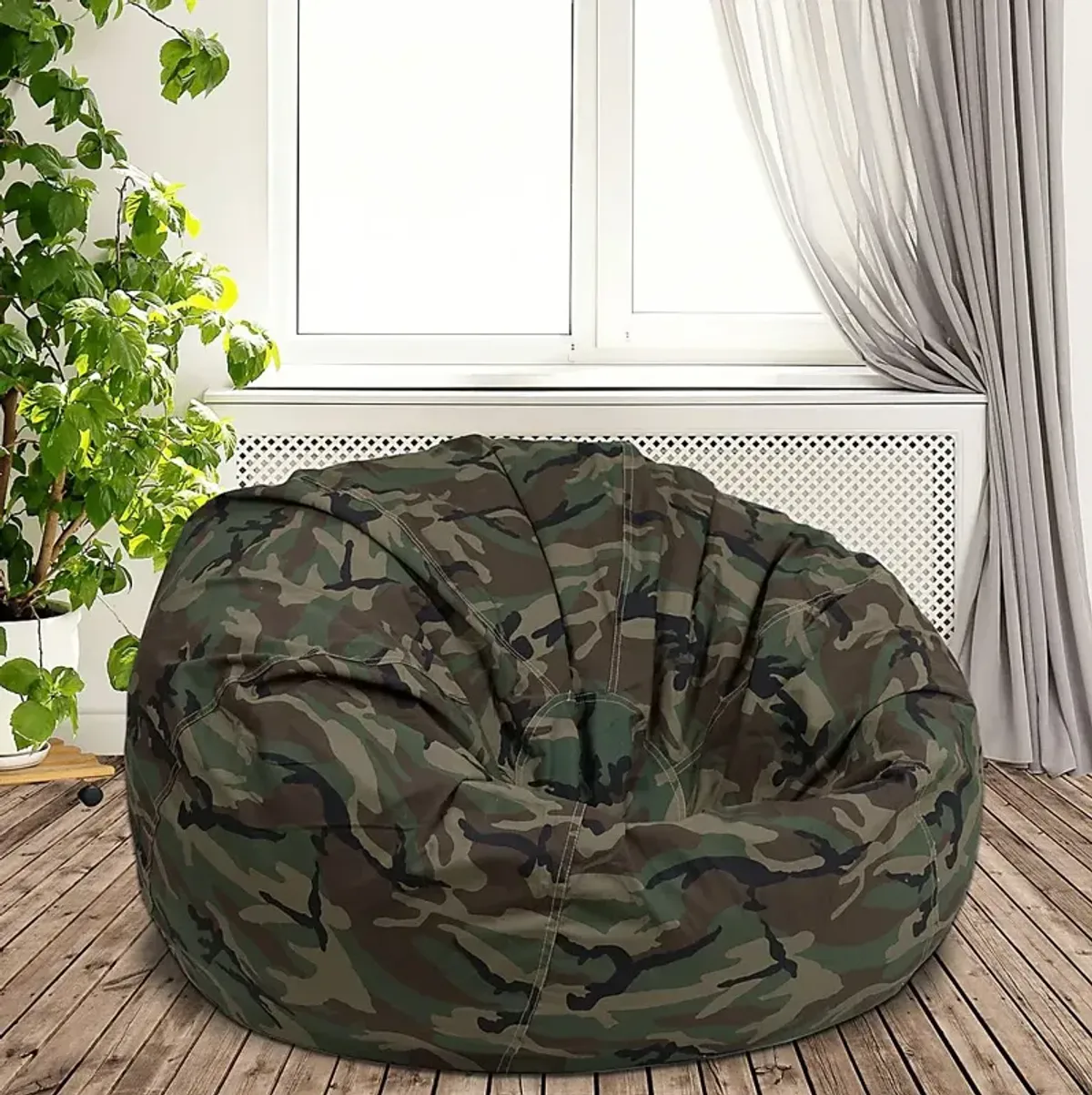 Kids Forest Isle Dark Brown Large Bean Bag Chair