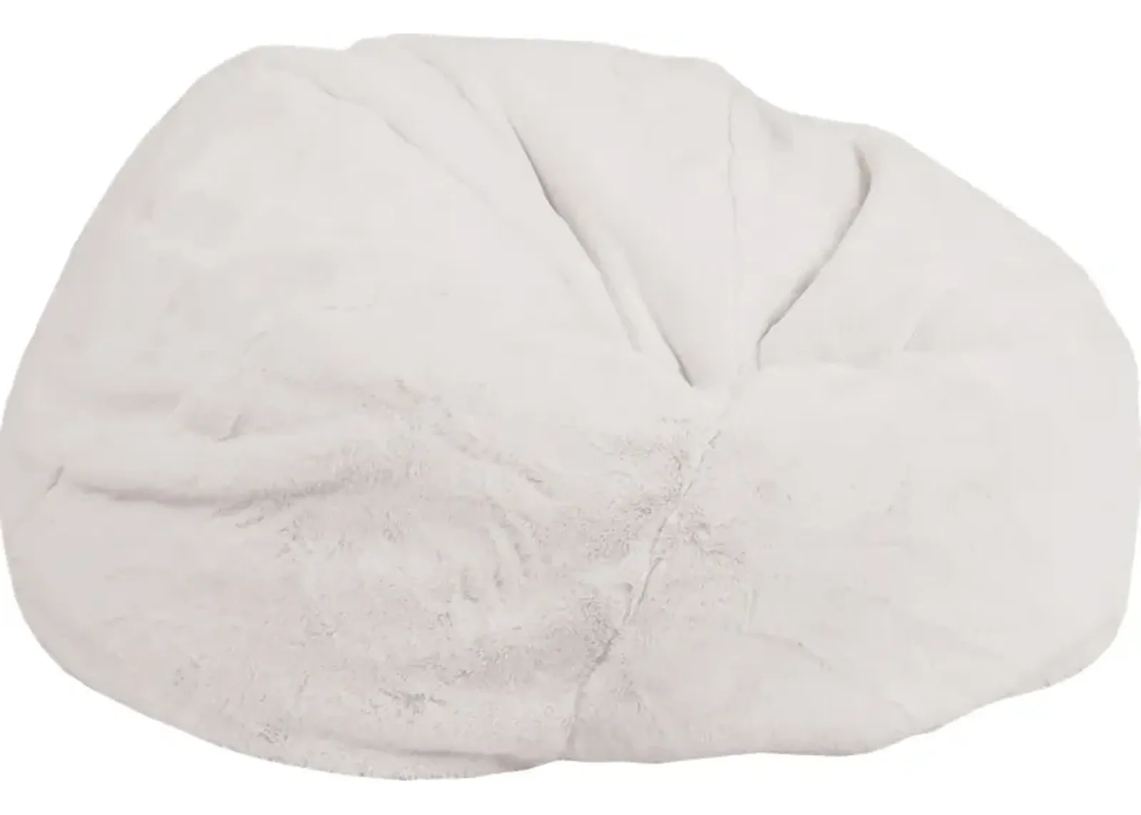 Kids Aurelie White Large Bean Bag Chair