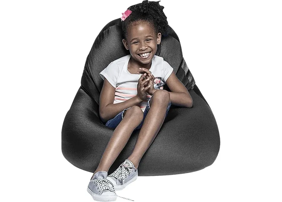 Kids Cloud Nest Small Black Bean Bag Ch