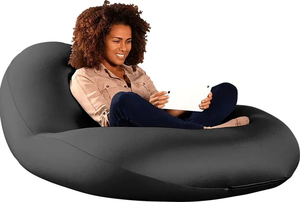 Kids Cloud Nest Large Black Bean Bag Chair