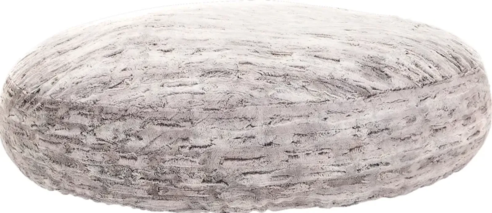 Kids Winter Dream Silver Large Faux Fur  Bean Bag