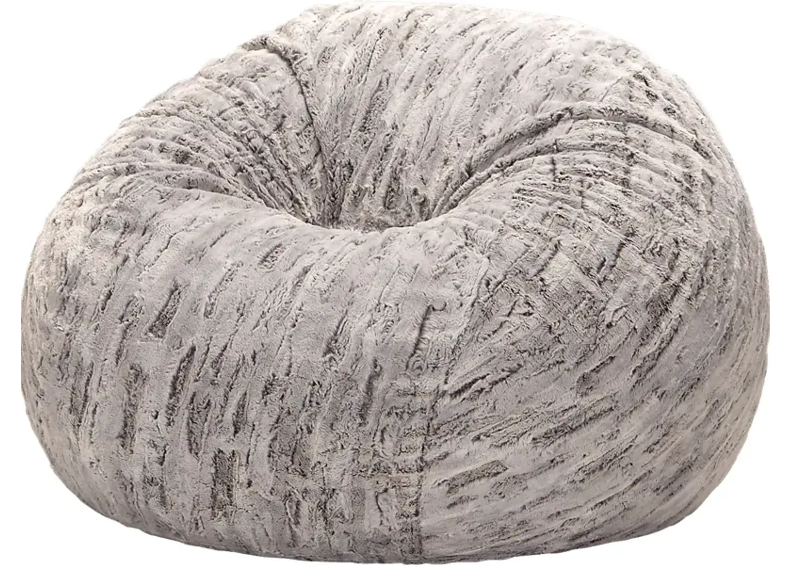 Kids Winter Dream Silver Faux Fur Bean Bag