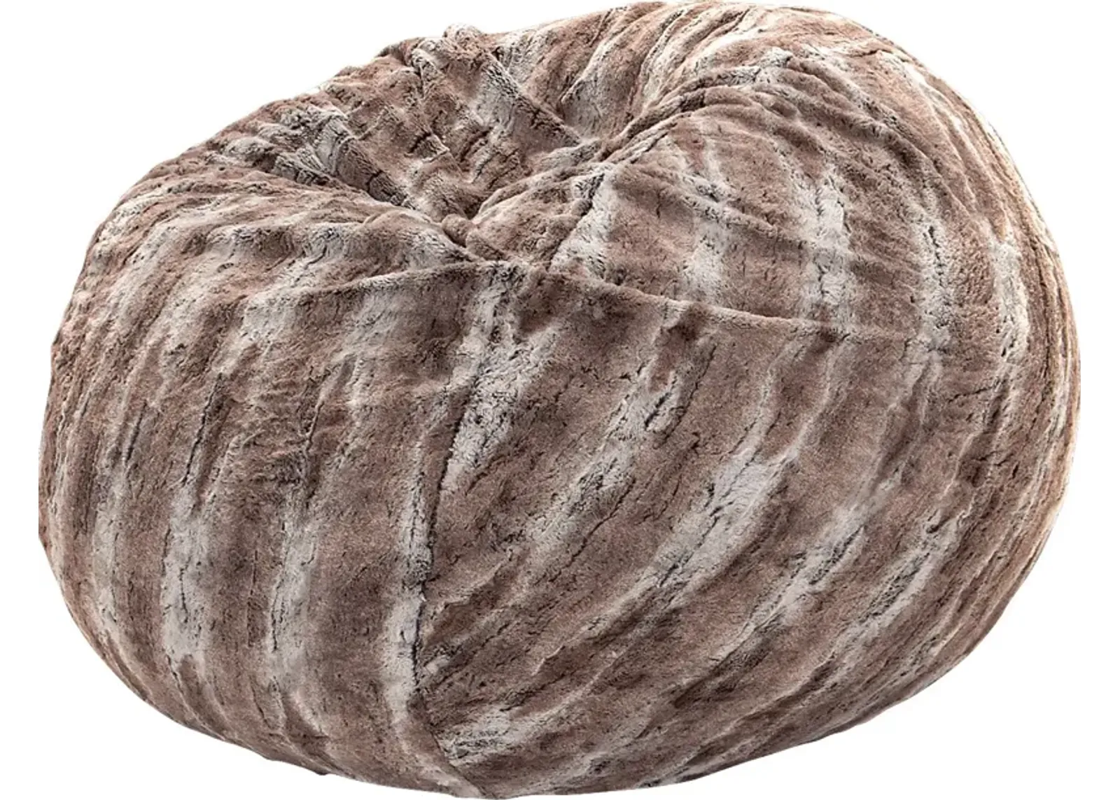 Kids Winter Dream Brown Faux Fur Bean Bag